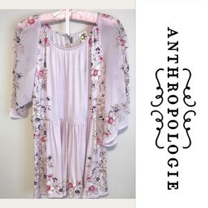 Anthropologie One September Flutter Sleeved top